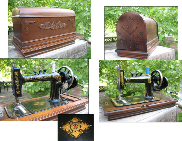 Home Companion and Atlas hand crank sewing machines